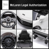 12V Kids Ride-On Sports Car with Hydraulic Doors and Seat Belt