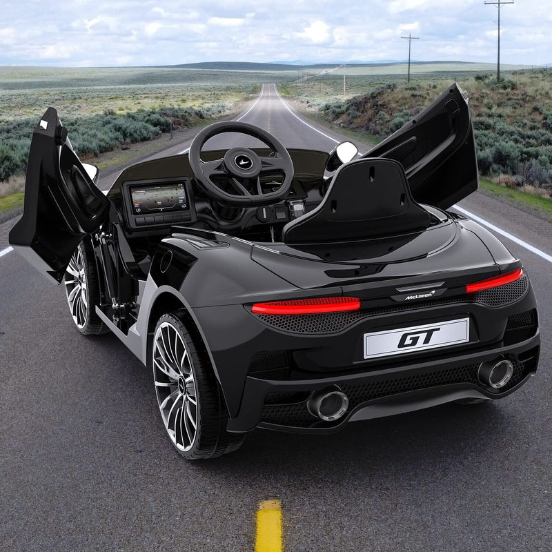 12V Kids Ride-On Sports Car with Hydraulic Doors and Seat Belt