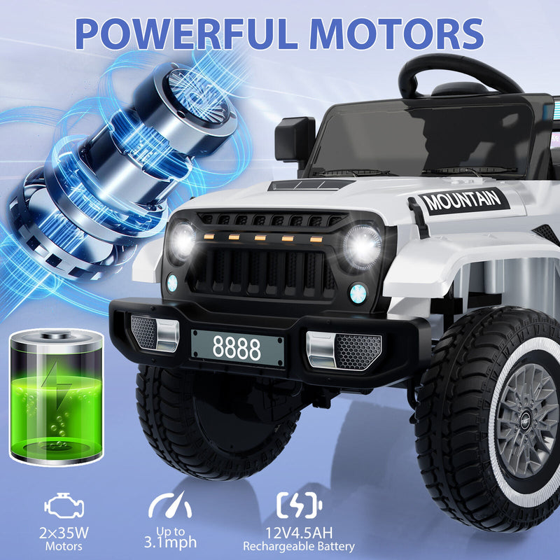 12V Kids Ride on Truck Car Battery Powered Toy for Boys and Girls - Perfect Gift for Fun-Filled Adventures!