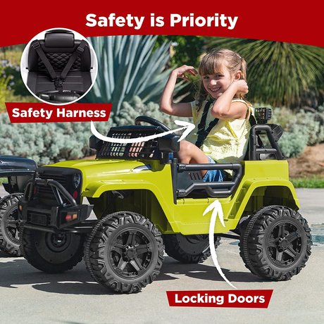 12V Kids Ride On Truck Car with Parent Remote Control - The Perfect Choice for Fun and Adventure!