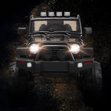 12V Kids Ride On Truck Car with Remote Control, MP3 Music, and LED Lights in Black
