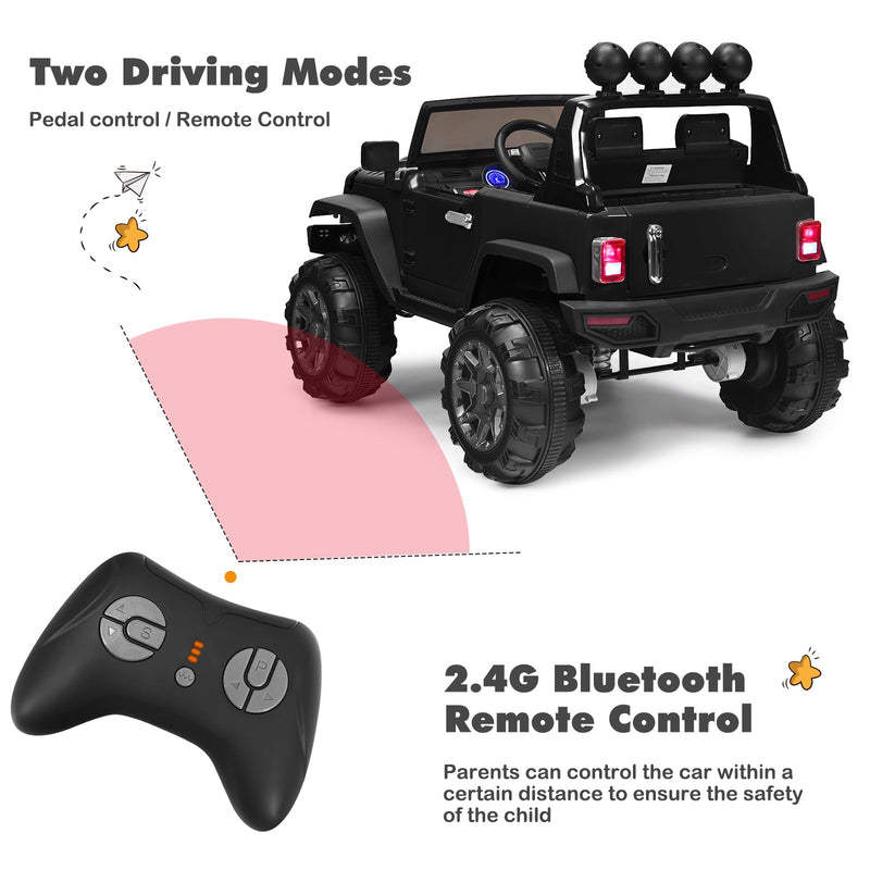 12V Kids Ride on Truck with 2.4GHz Remote Control - Electric Vehicle for Children