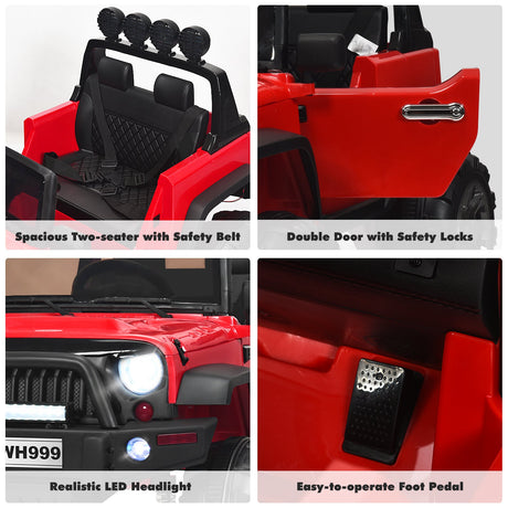 12V Kids Ride on Truck with 2.4GHz Remote Control - Electric Vehicle for Children