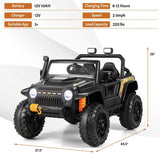 12V Kids Ride-on Truck with Parental Remote Control & LED Lights