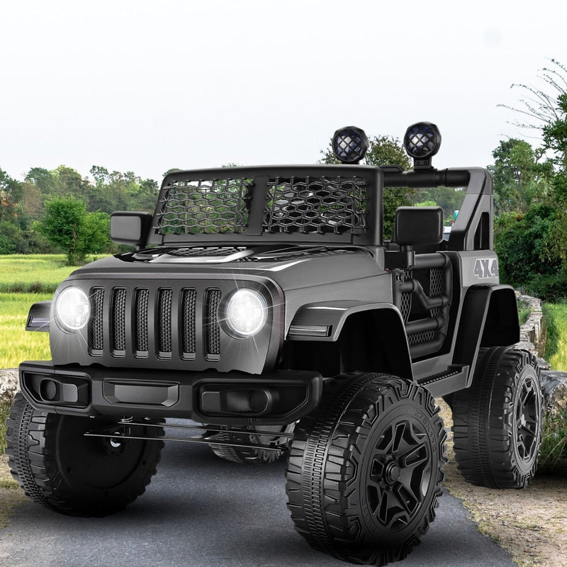 12V Kids Ride On Truck with Remote Control, Music, and Lights - Electric Vehicle for Two