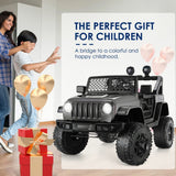 12V Remote Control Electric Ride-On Truck for Kids - 2 Seater Battery-Powered Car