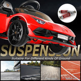 Electric Lamborghini Red Sports Car for Kids - 35W*2 Battery Powered Ride-On