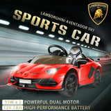 Licensed Lamborghini Electric Ride-On Car for Kids with Remote Control, MP3 and USB Connectivity
