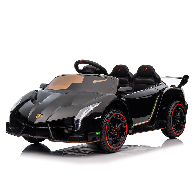 12V Lamborghini Poison Small Dual Drive Sports Car with Remote Control - 4.5AH Battery