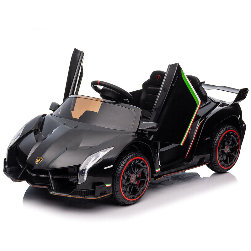 12V Lamborghini Poison Small Dual Drive Sports Car with Remote Control - 4.5AH Battery