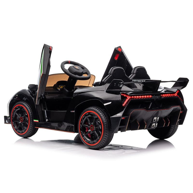 12V Lamborghini Poison Small Dual Drive Sports Car with Remote Control - 4.5AH Battery