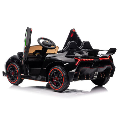 12V Lamborghini Poison Sports Car with Remote Control - Dual Drive and 4.5AH Battery