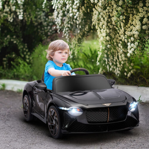 12V Licensed Bentley Bacalar Kids Ride on Car with Butterfly Doors in Black
