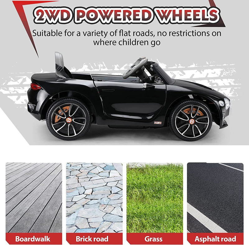 12V Licensed Bentley Electric Kids Ride On Car with Remote Control - Suitable for Ages 3-8 Years