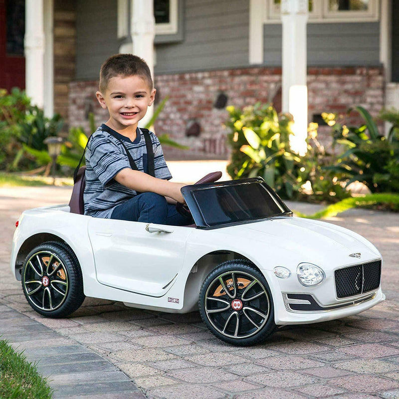 12V Licensed Bentley Style Electric Ride-On Car with LED Lights and Remote Control for Kids