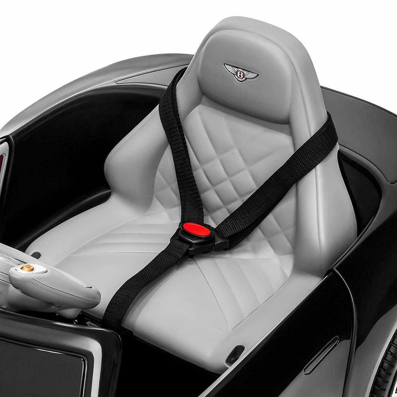 12V Licensed Bentley Style Electric Ride-On Car with LED Lights and Remote Control for Kids