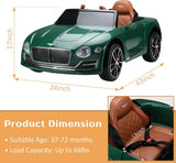 12V Licensed Bentley Style Kids Electric Ride On Car with 2.4G Remote Control