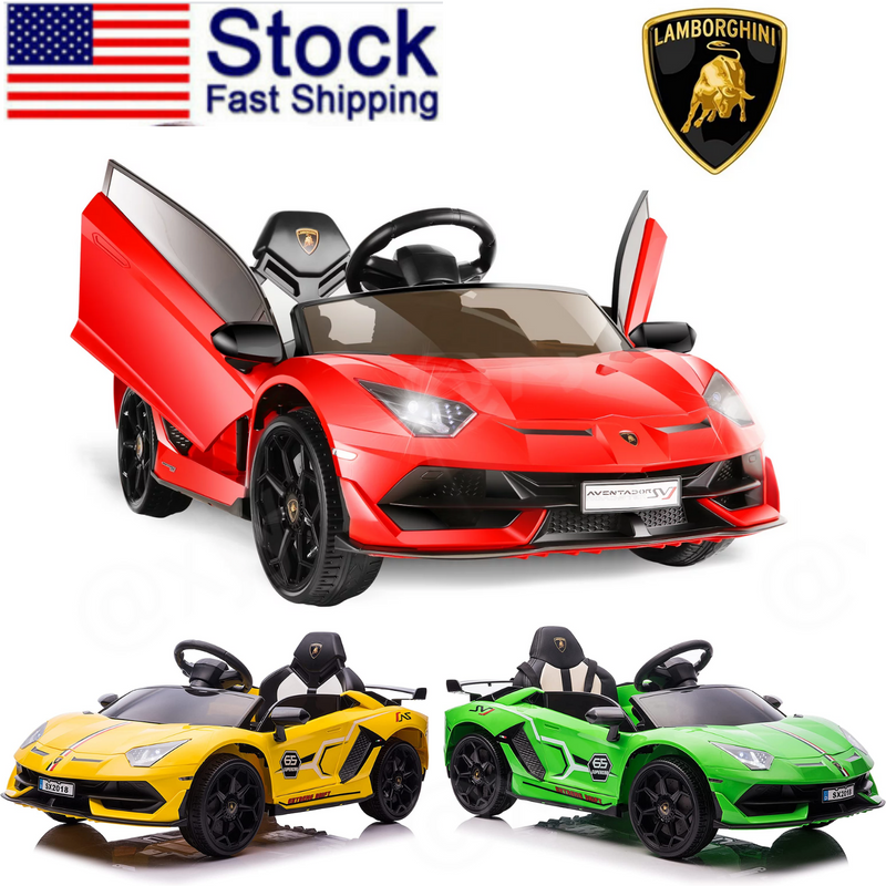 Magic Cars® 12V Lamborghini Aventador Style SVJ Ride-On Car for Kids - Electric Vehicle With Wireless Parental Control