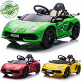 12V Licensed Lamborghini Aventador SVJ Electric Ride-On Car for Kids