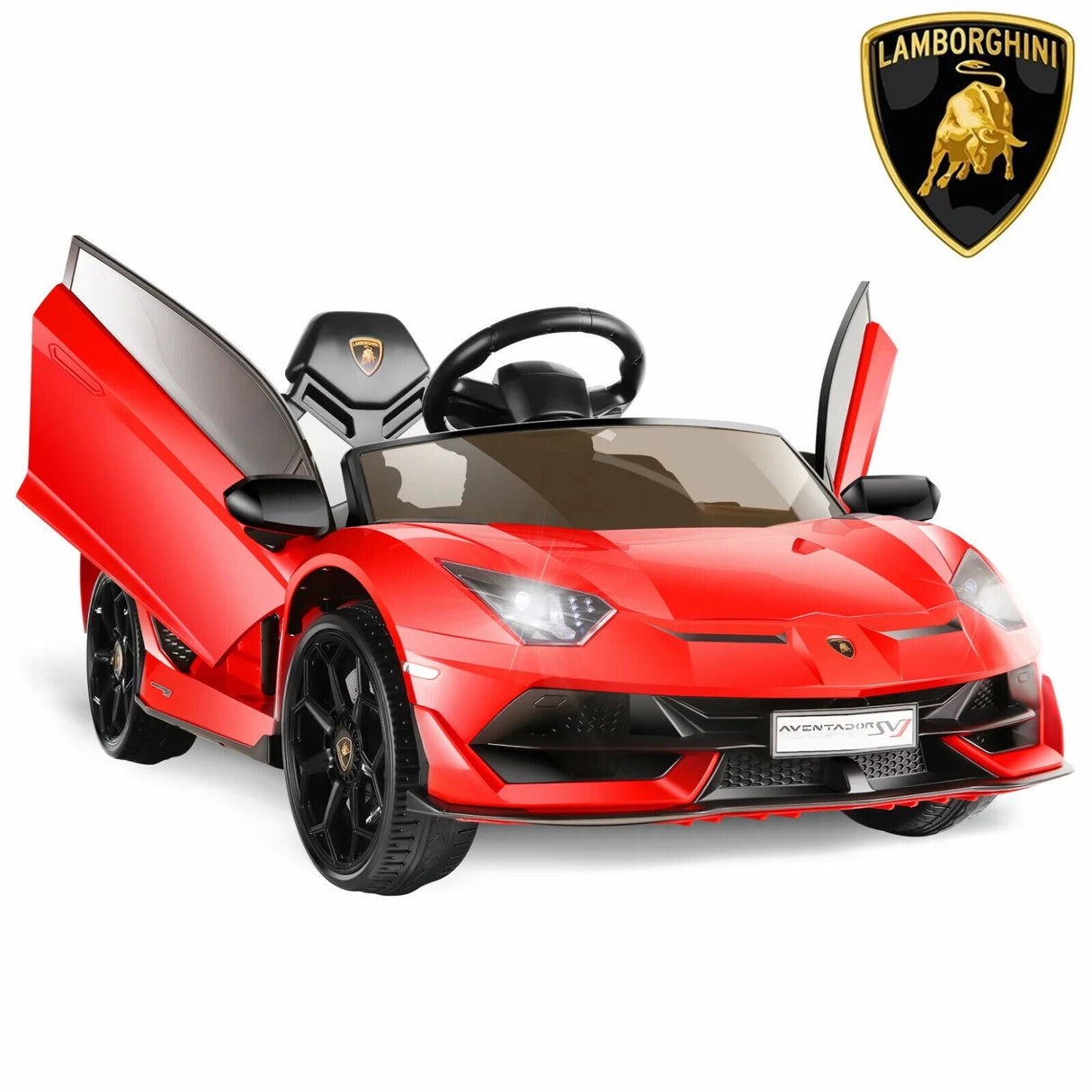 12V Licensed Lamborghini Aventador SVJ Electric Ride-On Car for Kids - Perfect Gift!