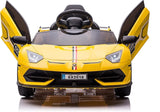 Licensed Lamborghini 12V Electric Ride-On Car with Hydraulic Doors for Kids