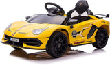 Licensed Lamborghini 12V Electric Ride-On Car with Hydraulic Doors for Kids