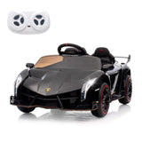 12V Licensed Lamborghini Electric Ride On Car Toy for Kids - 2-Seater with Remote Control and MP3 Compatibility