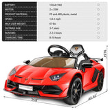 12V Licensed Lamborghini Electric Ride-On Sports Car for Kids