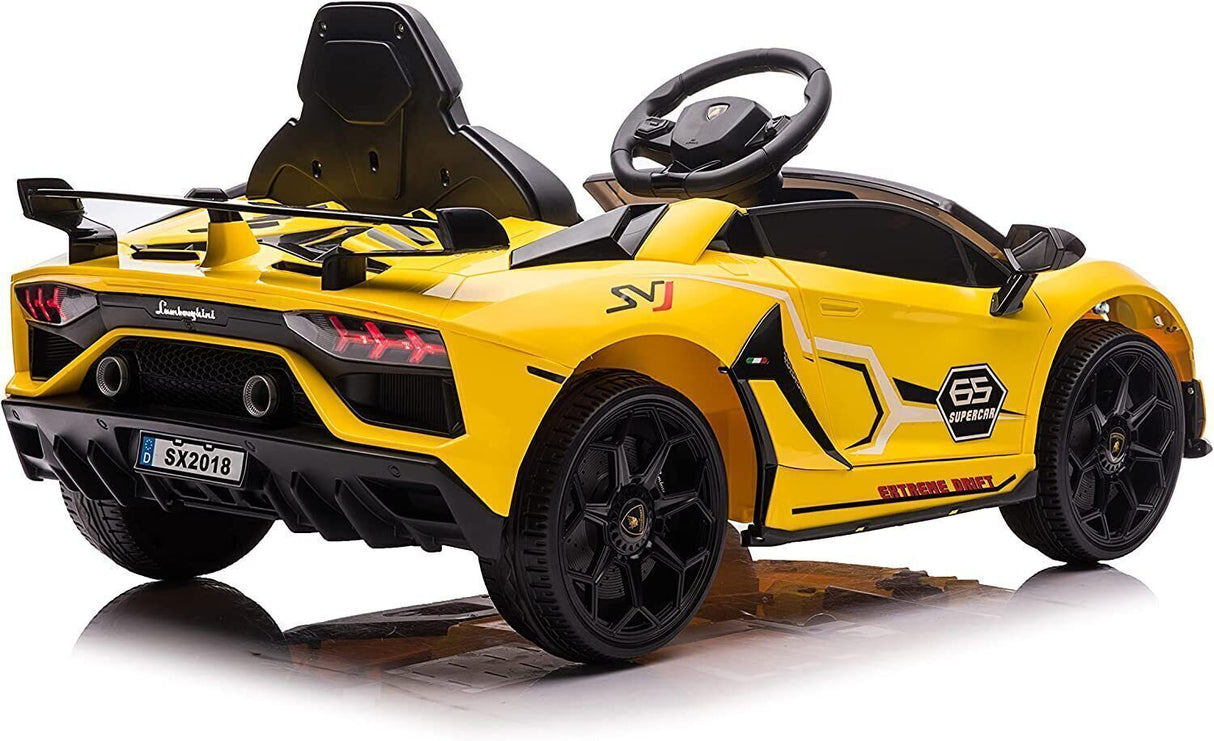 Licensed Lamborghini Poison 12V Battery Powered Electric Ride-On Car with Dual 35W Motors