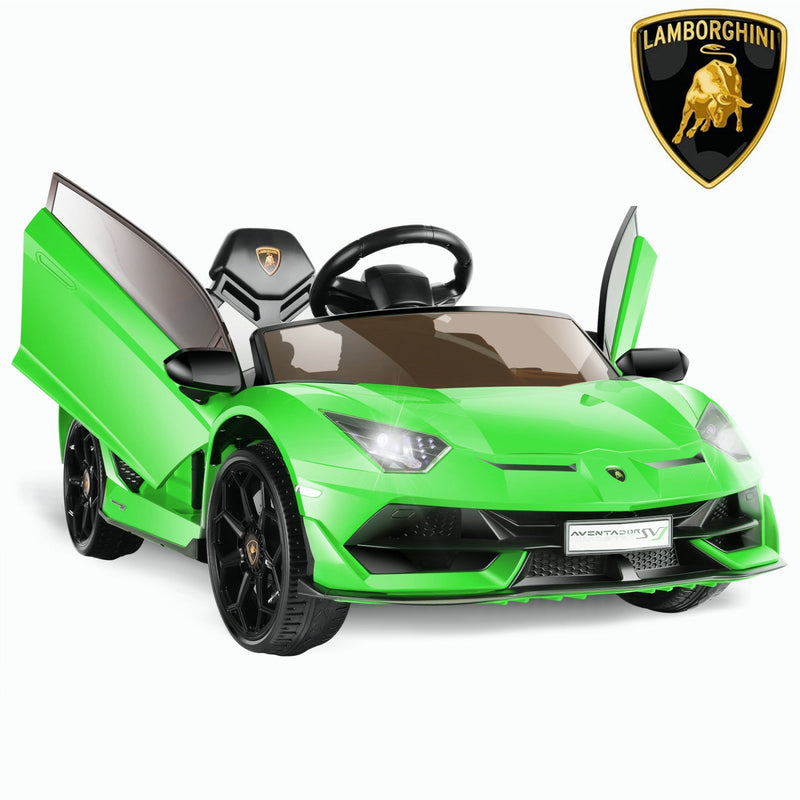 12V Licensed Lamborghini Electric Ride-On Toy with LED Lights and Remote Control for Kids