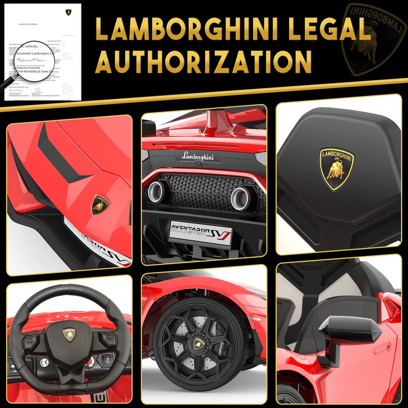 12V Licensed Lamborghini/McLaren Kids Ride On Car with Remote Control - Electric Gift for Children