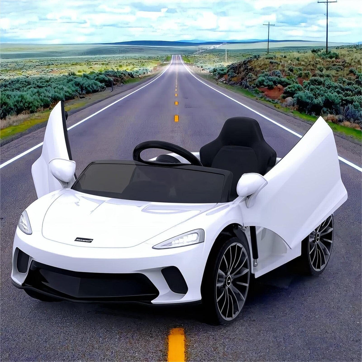 12V Licensed Lamborghini/McLaren Kids Ride On Car with Remote Control - Electric Gift for Children