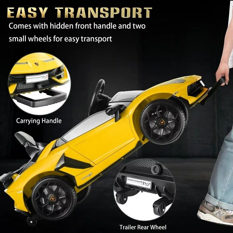12V Licensed Lamborghini Ride on Car for Kids with Remote Control, MP3, AUX & USB??