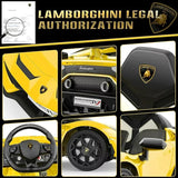 12V Licensed Lamborghini Ride on Car for Kids with Remote Control, MP3, AUX & USB??