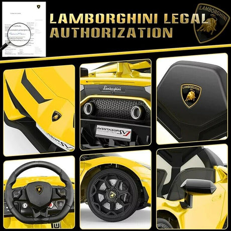 12V Licensed Lamborghini Ride on Car for Kids with Remote Control, MP3, AUX & USB??