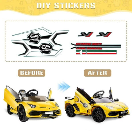 12V Licensed Lamborghini Ride on Car for Kids with Remote Control, MP3, AUX & USB??