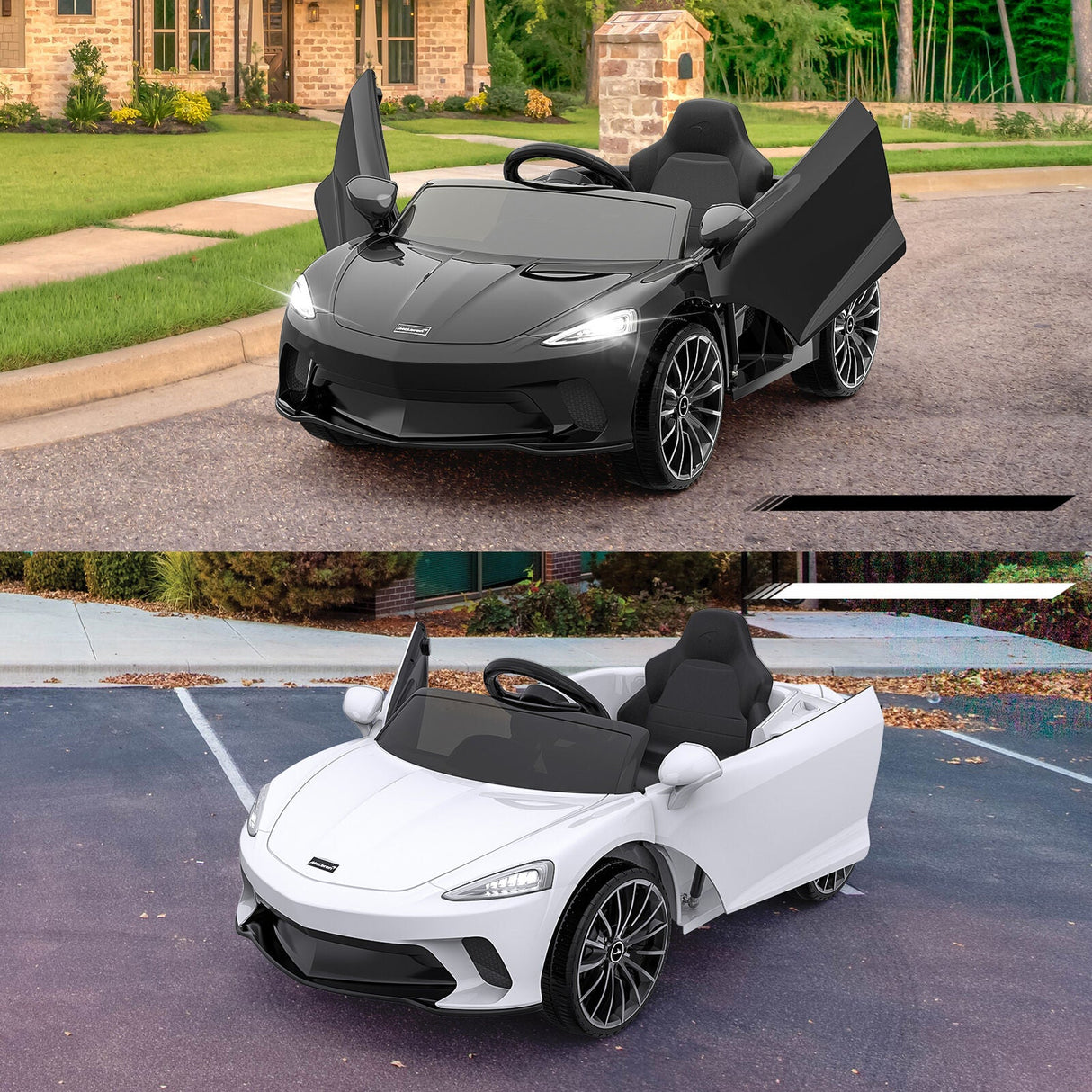 12V Licensed McLaren Battery Powered 2 Speed Sports Car Toy for Kids