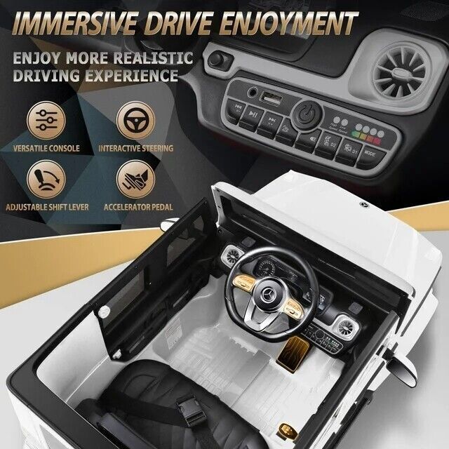 12V Licensed Mercedes-Benz G500 Electric Car Toy with Remote Control for Kids