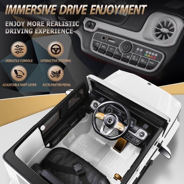 12V Licensed Mercedes-Benz G500 Electric Ride-On Car with Remote Control for Kids