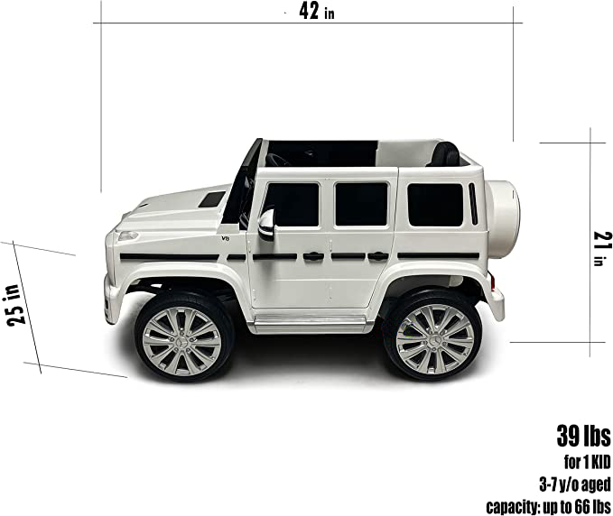 12V Licensed Mercedes Benz G63 Kids Ride On Car with Remote Control and Openable Doors