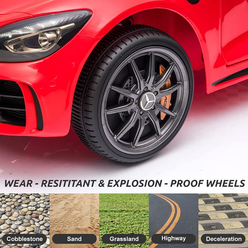 12V Mercedes Benz Kids Ride On Car with Remote Control - Red