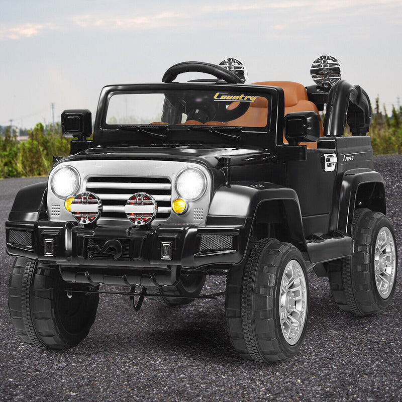 12V MP3 Kids Ride On Truck Car with Remote Control, LED Lights, and Music - Brand New Toy