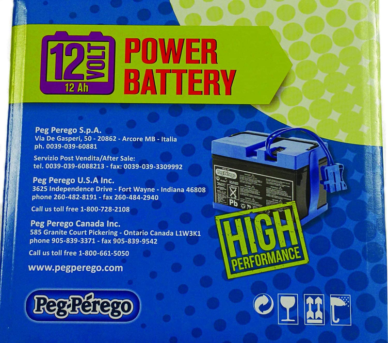 12V Official Battery for Peg Perego Ride-On Vehicles