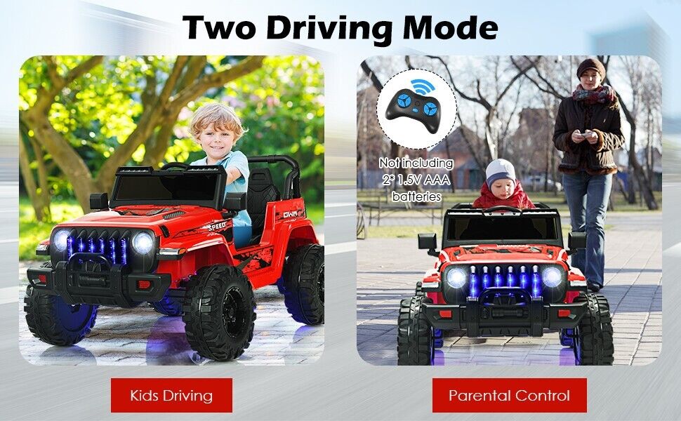 12V Pink Electric Jeep Truck for Kids with 2.4G Remote Control