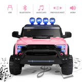 12V Pink Kids Ride On Truck with RC, LED, MP3, and 6 Wheels
