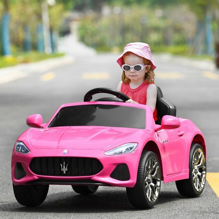 12V Pink Ride On Car for Kids with Remote Control, Lights, and Music - Perfect Gift for Toddlers