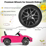 12V Pink Ride On Car for Kids with Remote Control, Lights, and Music - Perfect Gift for Toddlers