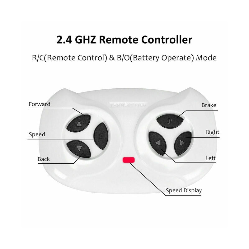 12V Pink Ride On Truck with Remote Control, MP3 Music, and LED Lights for Kids