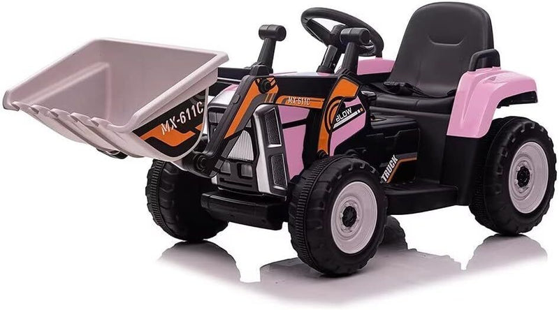 12V RC Excavator with Remote Control, Bluetooth, and Lights - Perfect for Young Adventurers!