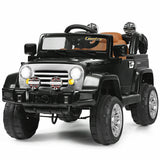 12V RC Remote Control Black Truck Car for Kids